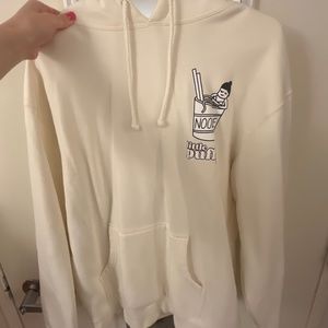 Michelle Choi Little Puffy noodle bath hoodie in cream